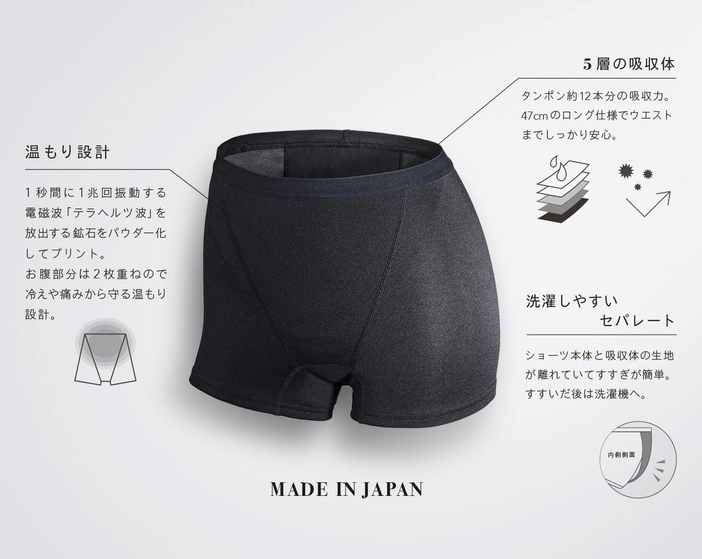 生理の日にナプキンが要らない 次世代 超吸収型生理ショーツ Be A ベア Campfire キャンプファイヤー