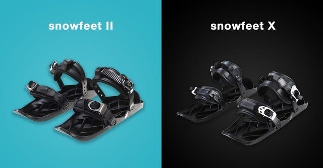 雪面を自由に滑走する楽しさ！超身軽・新感覚スノーギア『snowfeet 2/X