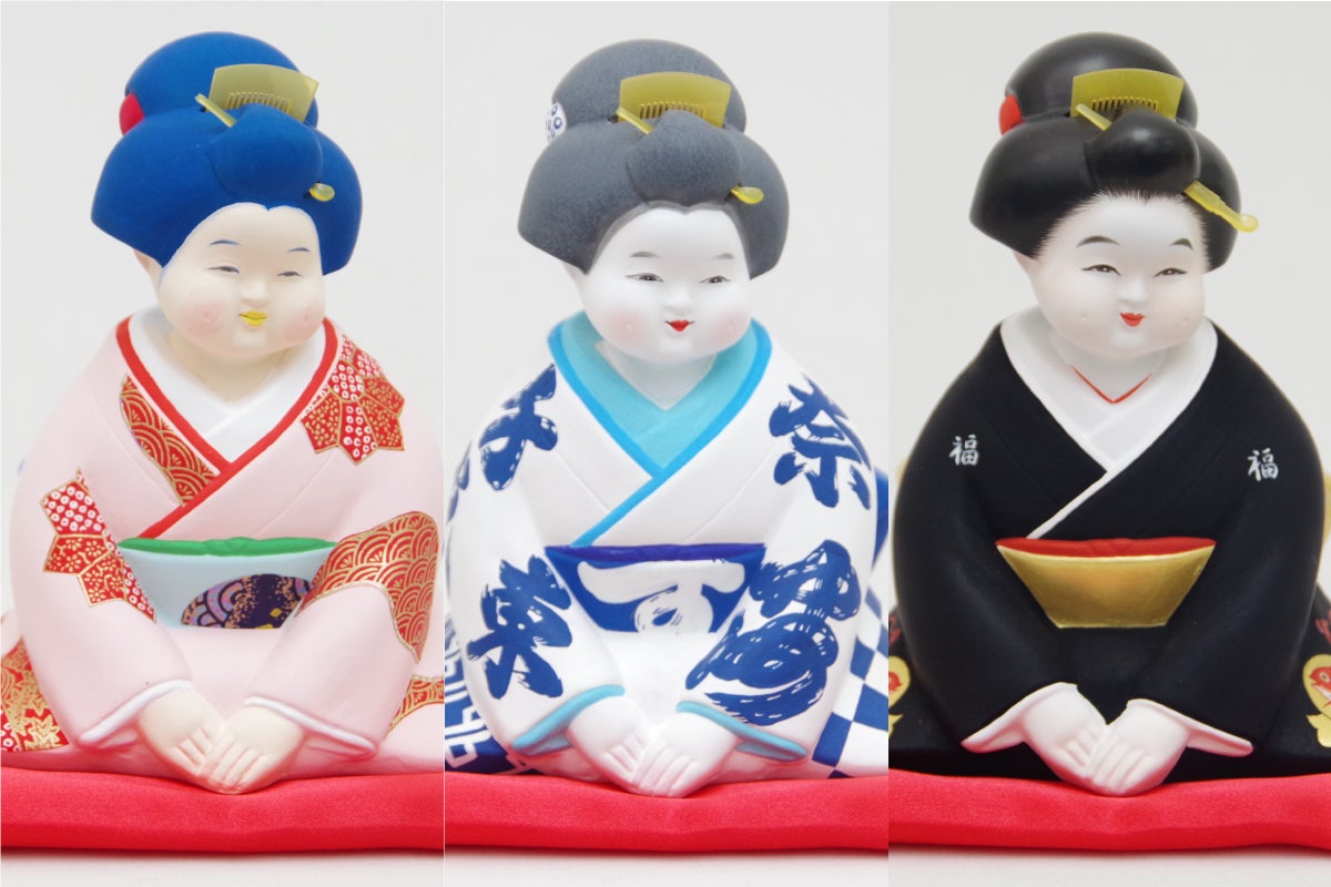 博多人形 日本工芸会正会員 白水英章作 「猩々」 台・立札付 C R6662B