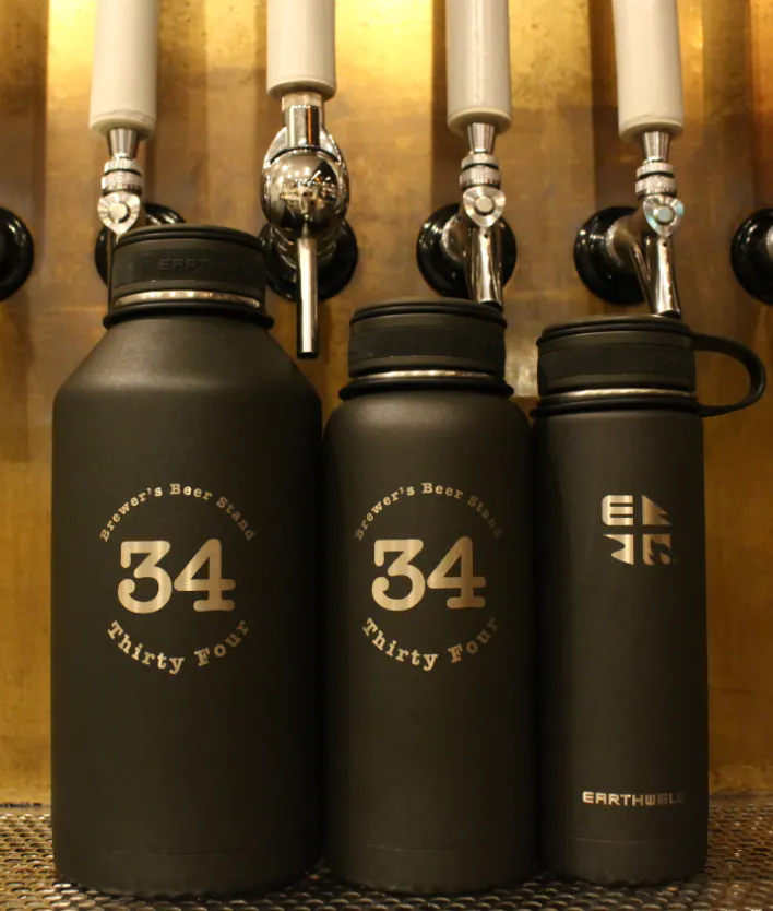 ステンレス製保冷グラウラー