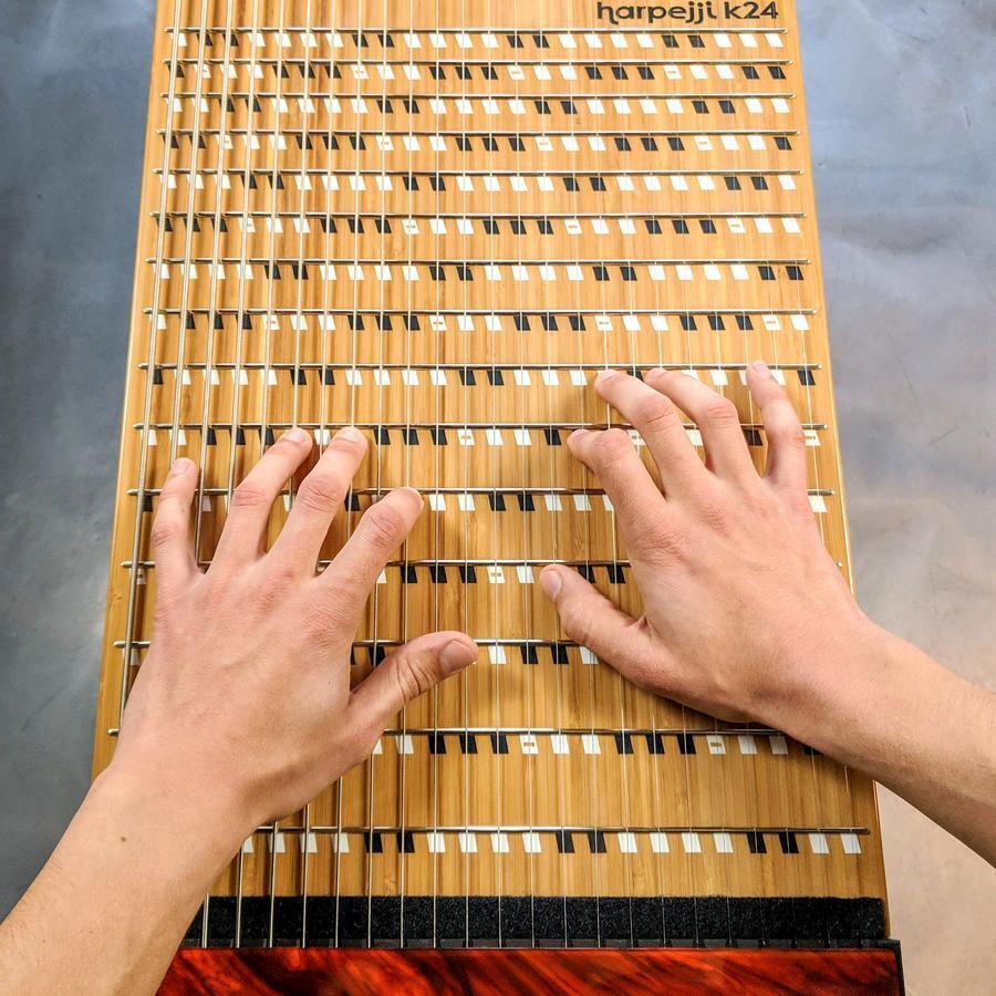 新しいコンセプトの楽器、Harpejjiの演奏家になって、アルバムを作り