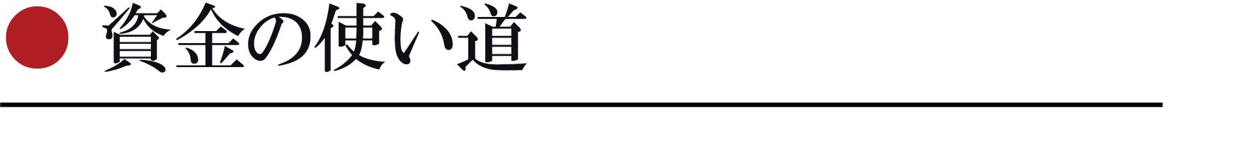 資金の使い道