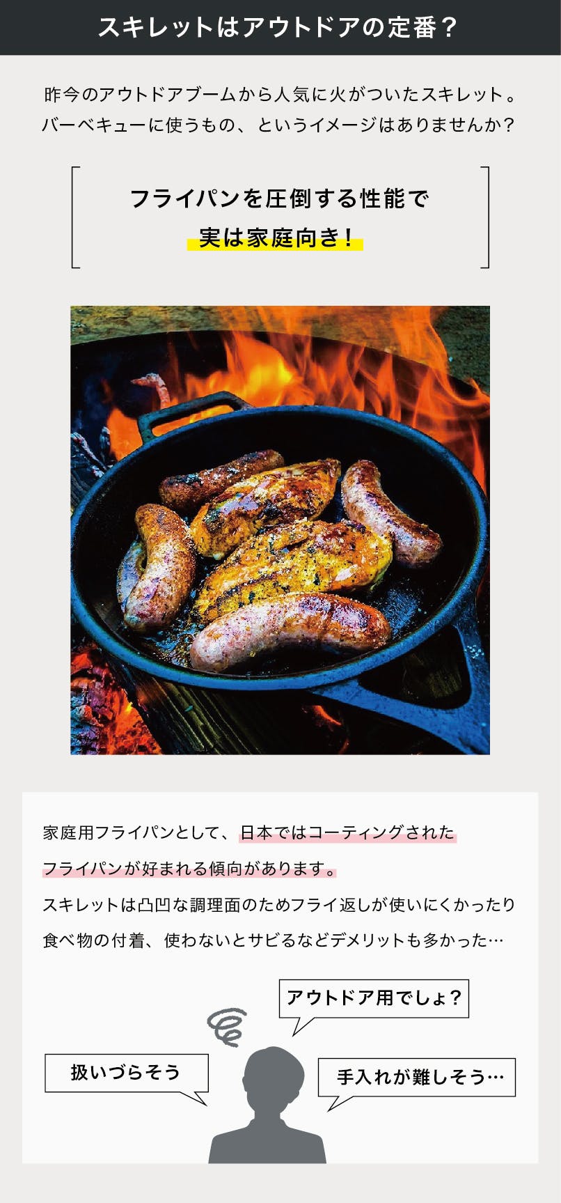 鋳鉄の「蓄熱性」と「遠赤外線」の力で素材の旨味を凝縮する「魔法の