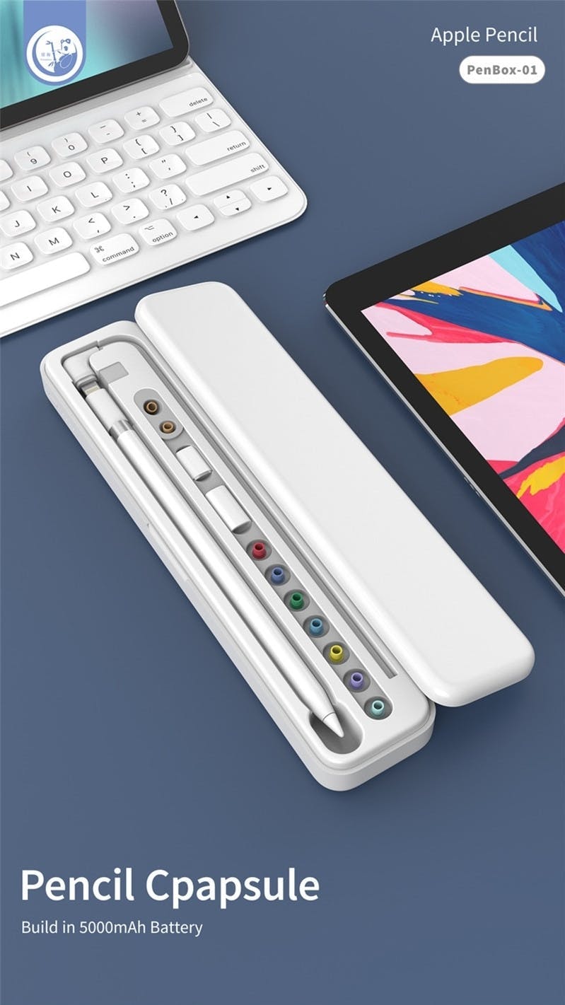 5000mA大容量!収納・充電が一体化したAppleペンシル4in1専用ケース
