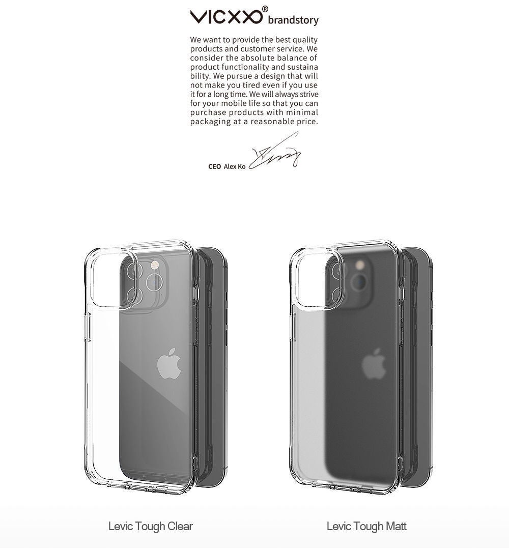 最新iPhone12用クリアケース「Levic Tough」＆補強ガラスが登場