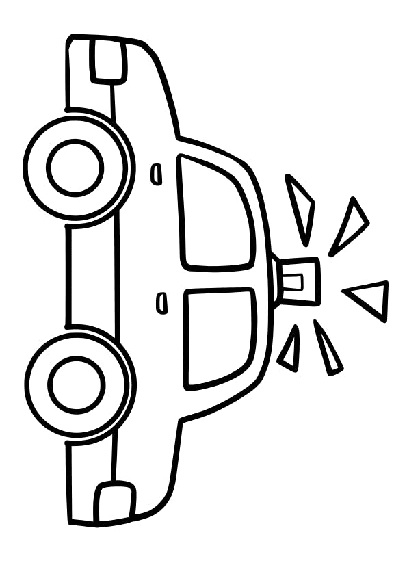 今日の新作塗り絵 パトカー２の塗り絵 Campfireコミュニティ