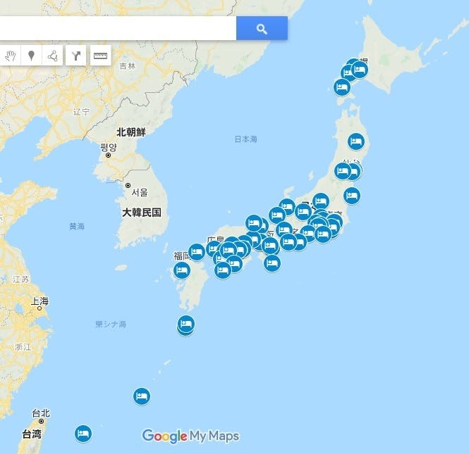 御宿印対応 ゲストハウス ホステル一覧の地図版を作りました Campfire キャンプファイヤー