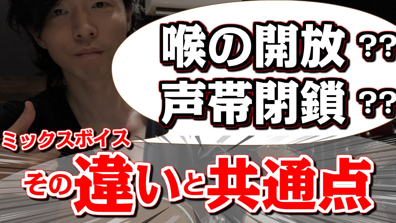 ミックスボイスの間違えやすい所 声帯閉鎖 と 喉の開放 その違いの共通点 Campfireコミュニティ ミックスボイスの間違えやすい所 声帯閉鎖 と 喉の開放 その違いの共通点 Campfireコミュニティ