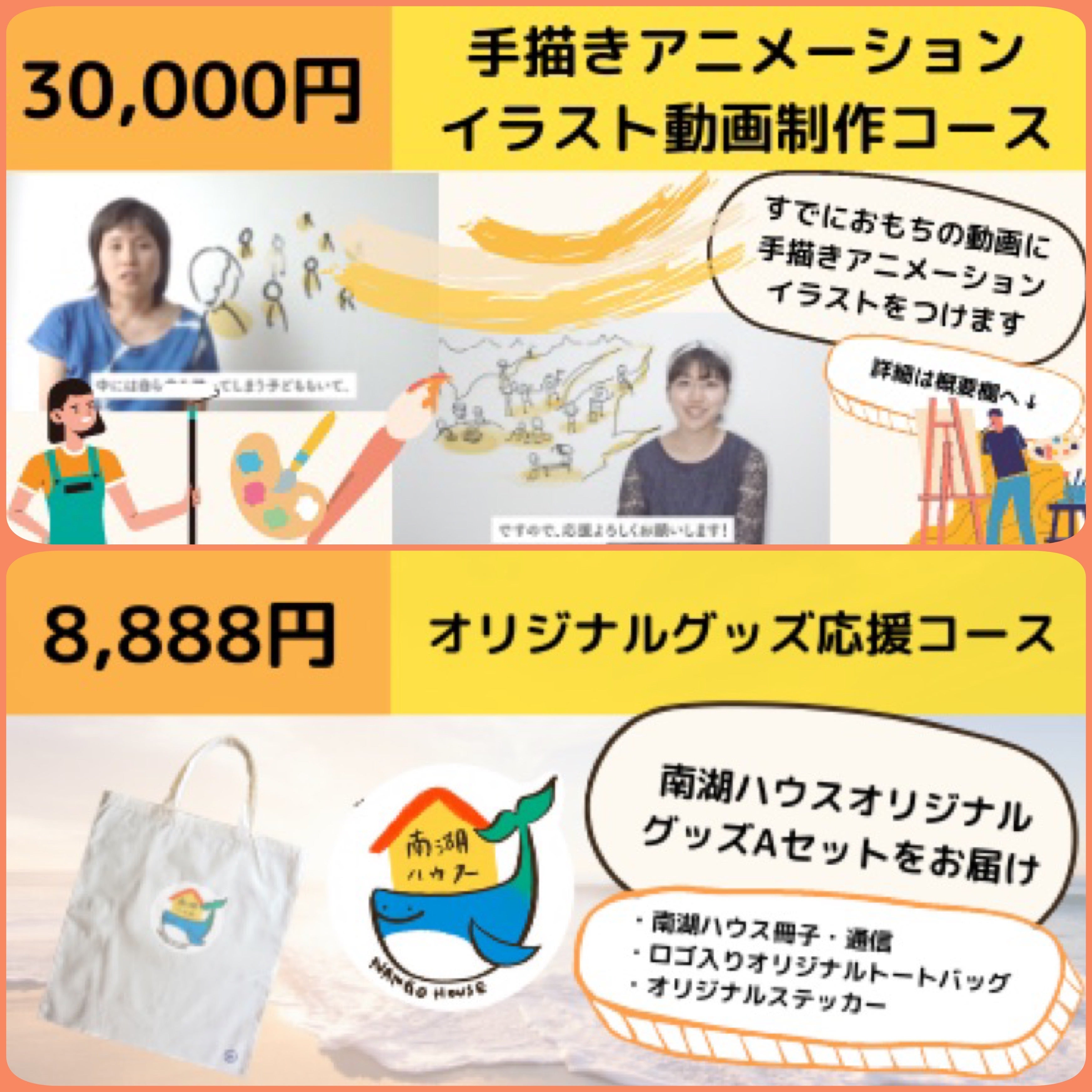 リターン追加 動画作成 オリジナルグッズセット 南湖ハウス Nango House Note