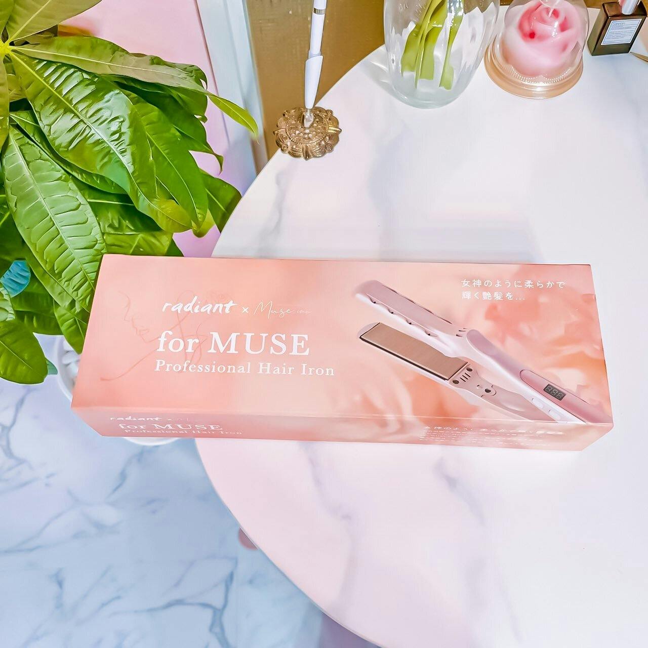 ラディアント♡for MUSE プロフェッショナルヘアアイロン ピンク