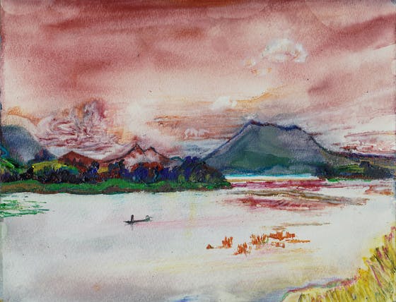 タイの旅の時の絵です Campfire キャンプファイヤー タイの旅の時の絵です Campfire キャンプファイヤー