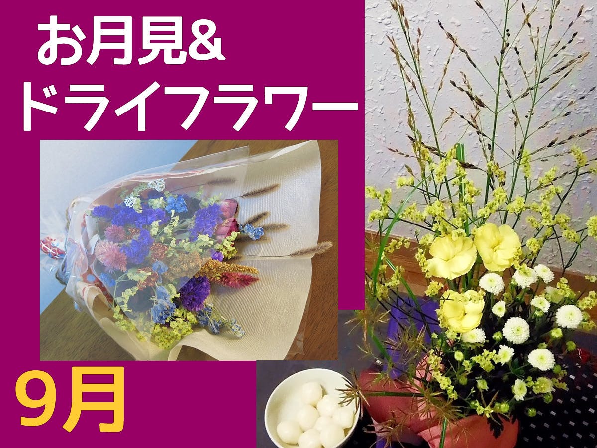 9月ぶんupしました お月見花らしく見えるコツ 暑さ対策その ドライフラワーを作って飾る Campfireコミュニティ