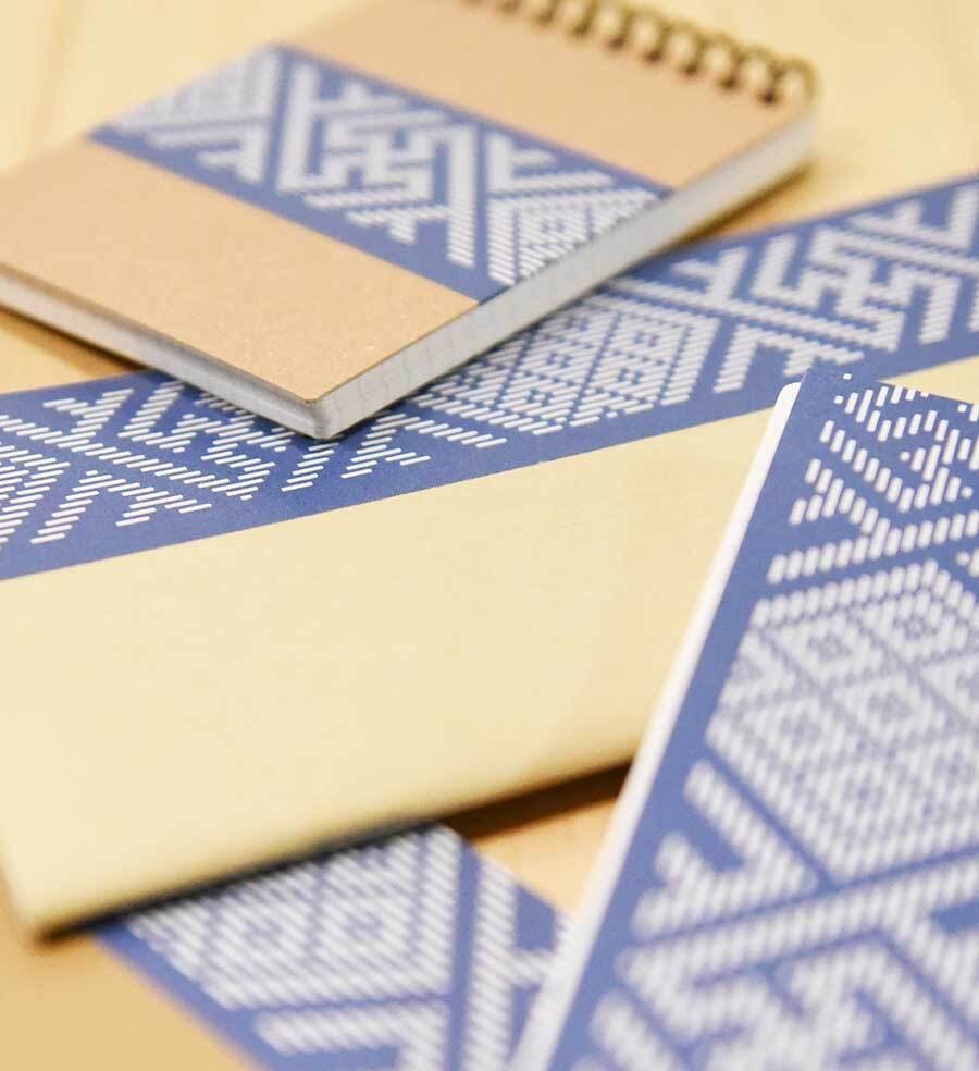 こぎん刺し模様のクラフトテープが雑誌「デザインのひきだし」に掲載