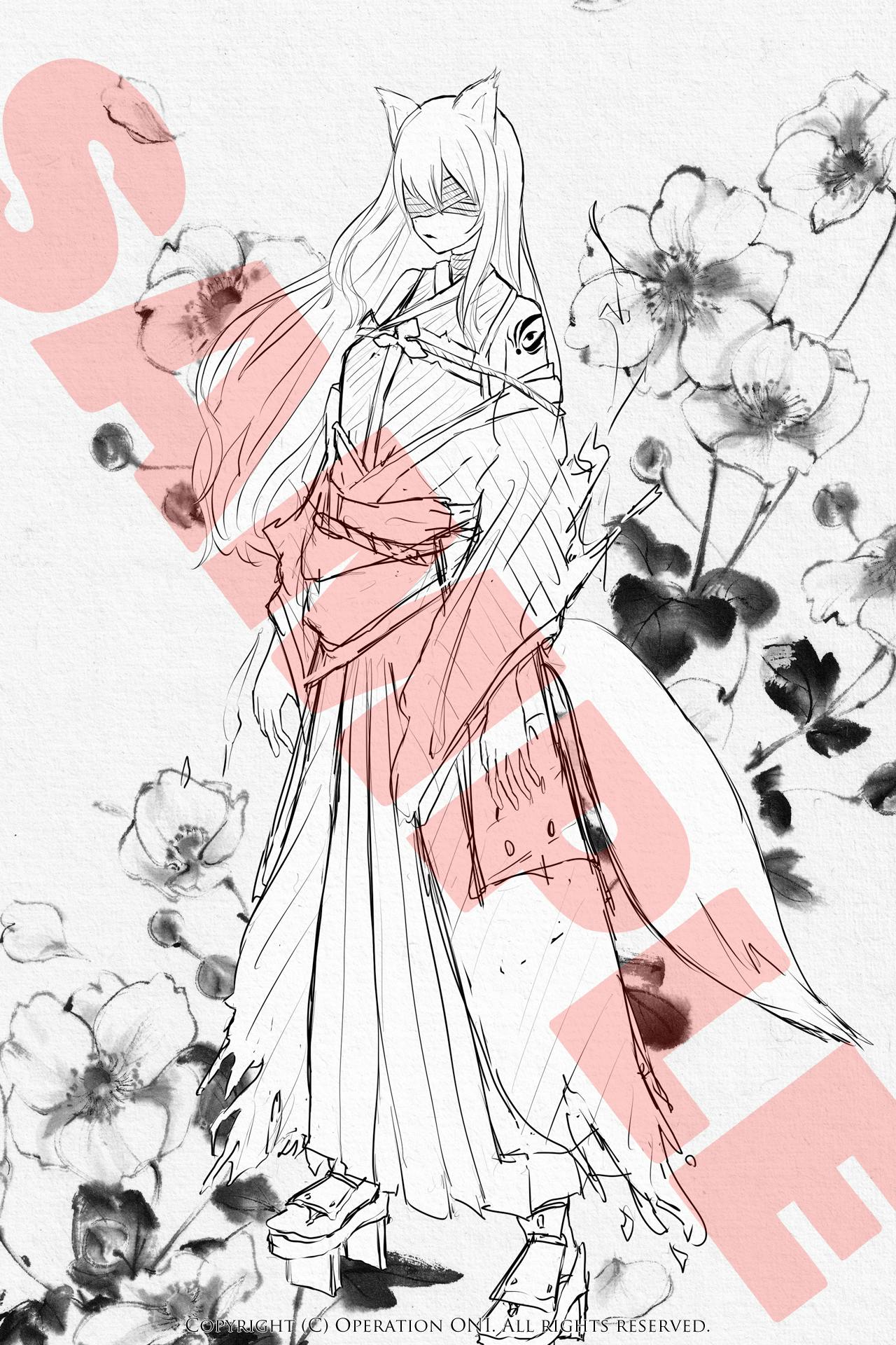 返礼品のご紹介 #3 特製A4ポスター「妖狐・咲秋」 - CAMPFIRE