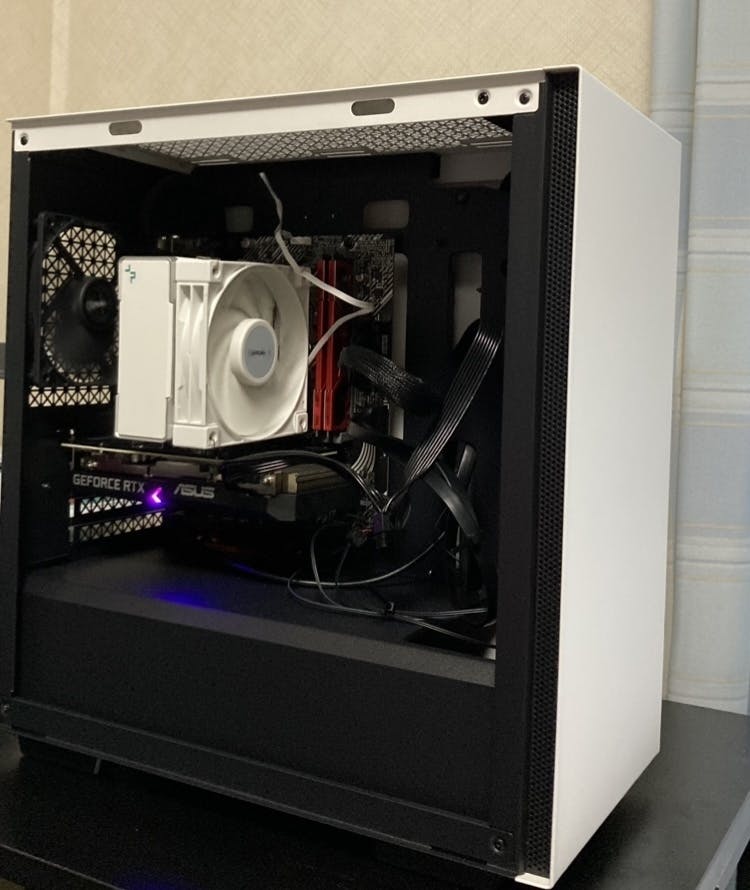 自作ゲーミングパソコン Mini-ITX i5 32GB RTX3060Ti