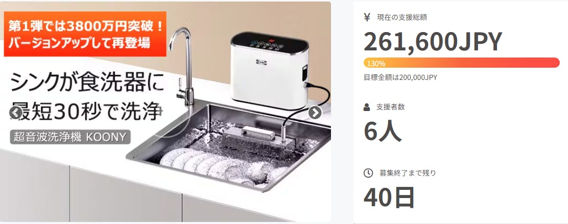大人気豊富な次世代超音波洗浄機「KNOONY」 食器洗い機/乾燥機