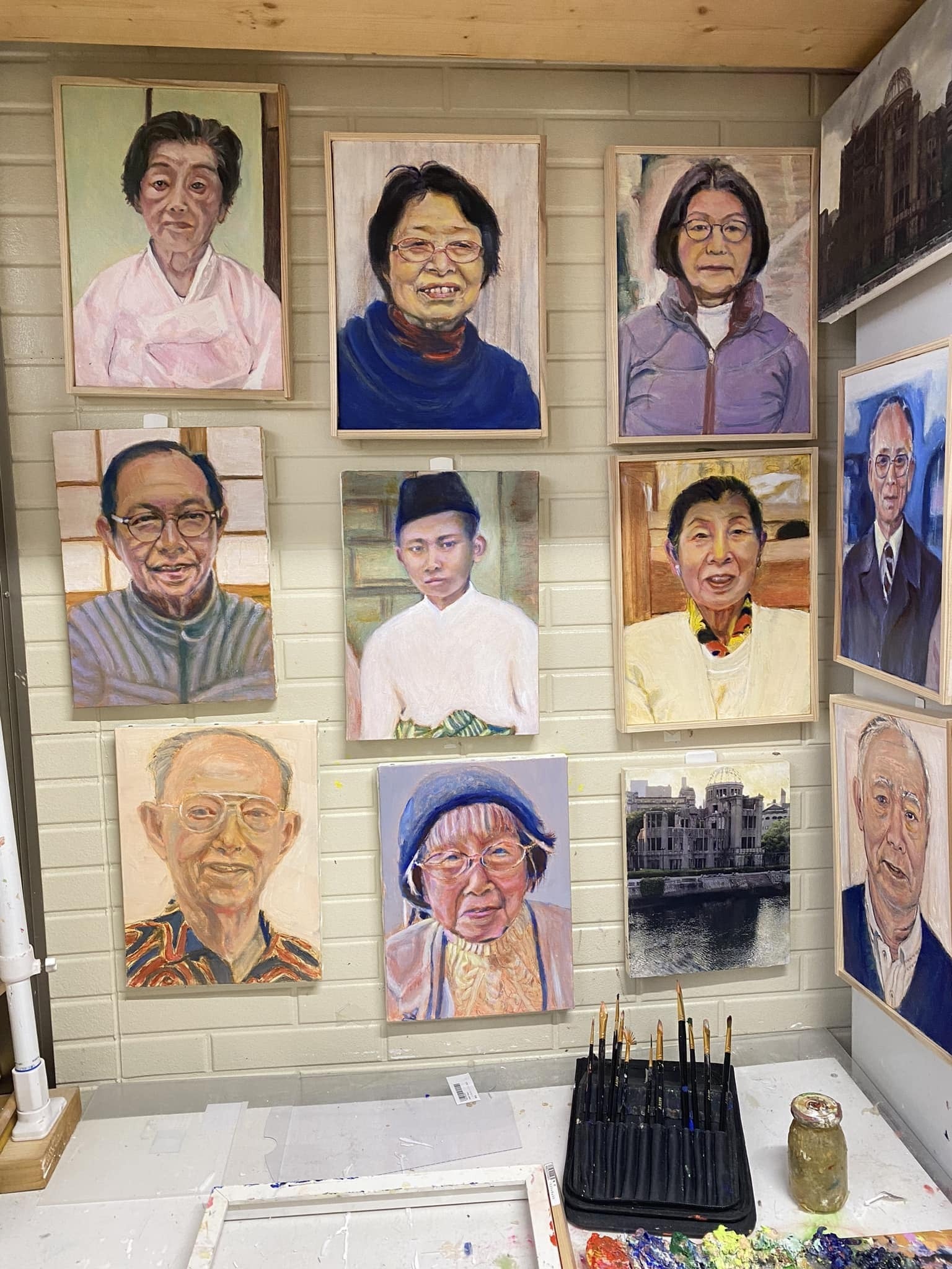 増田正昭個展 被爆者の肖像画——語らなかった両親を描く 2月13日～18