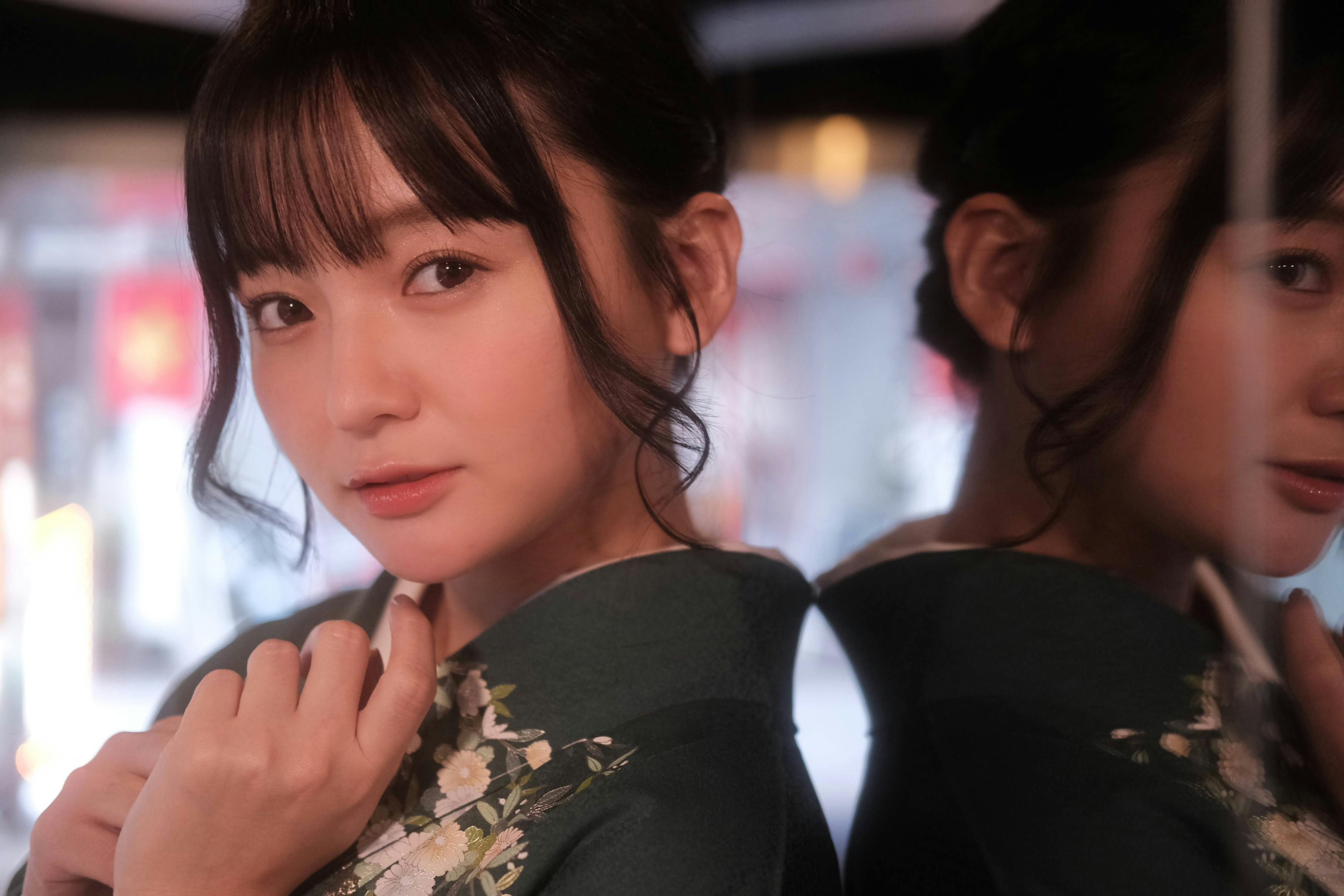 個人撮影 スナックのママの写真 