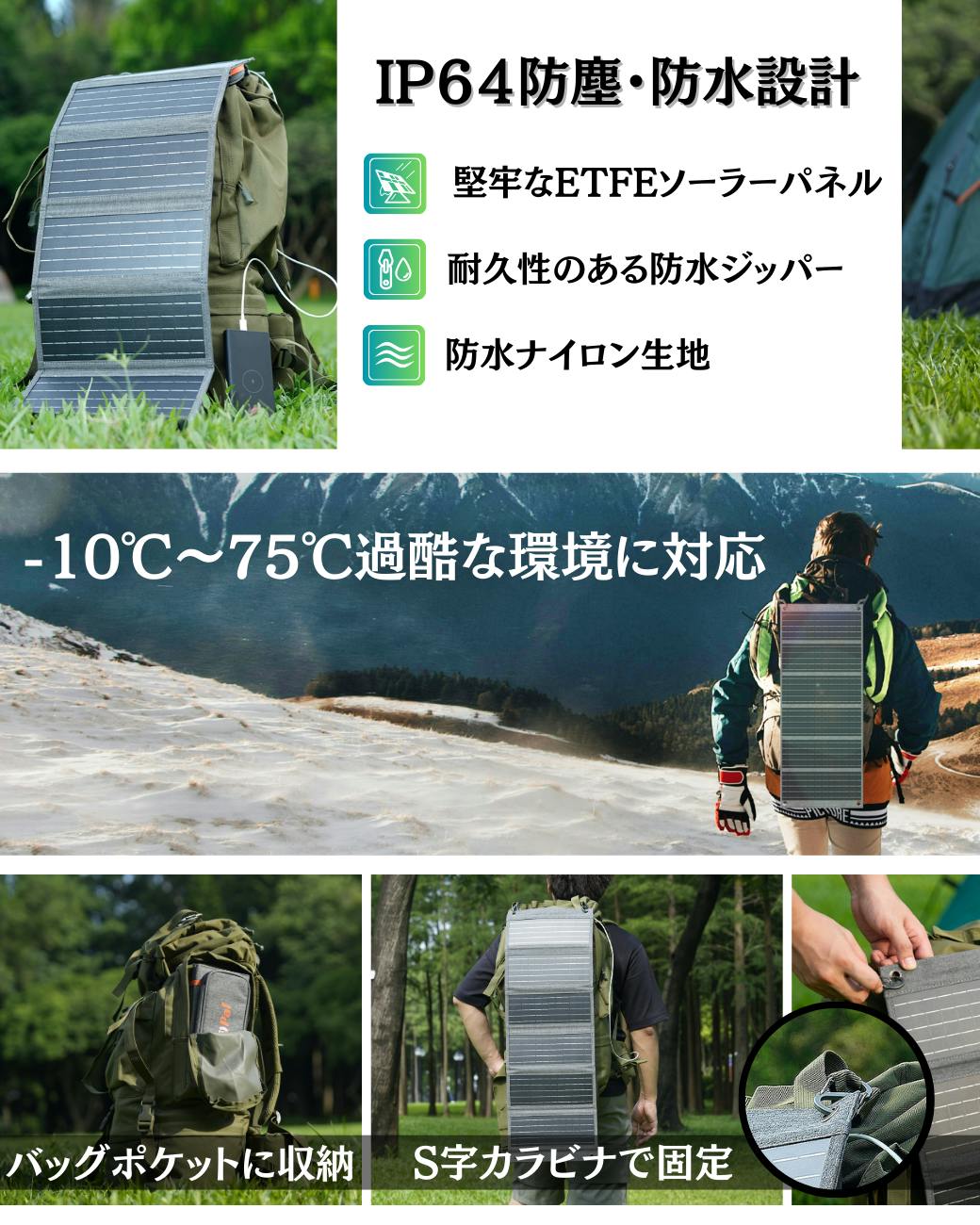 急な雨も問題なし！ IP64防塵・防水設計！心強い耐久性！ - CAMPFIRE