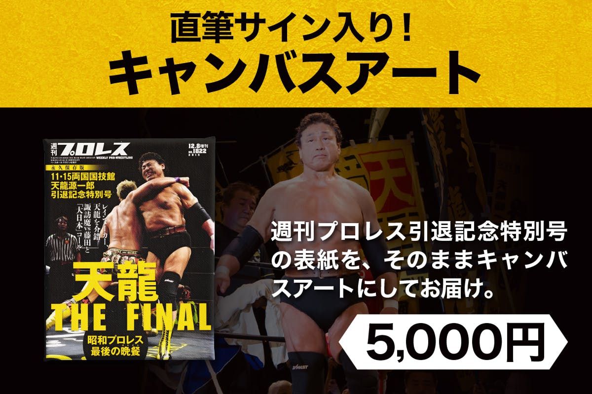 リターンのご紹介！週刊プロレス引退記念特別号の表紙をリターンに