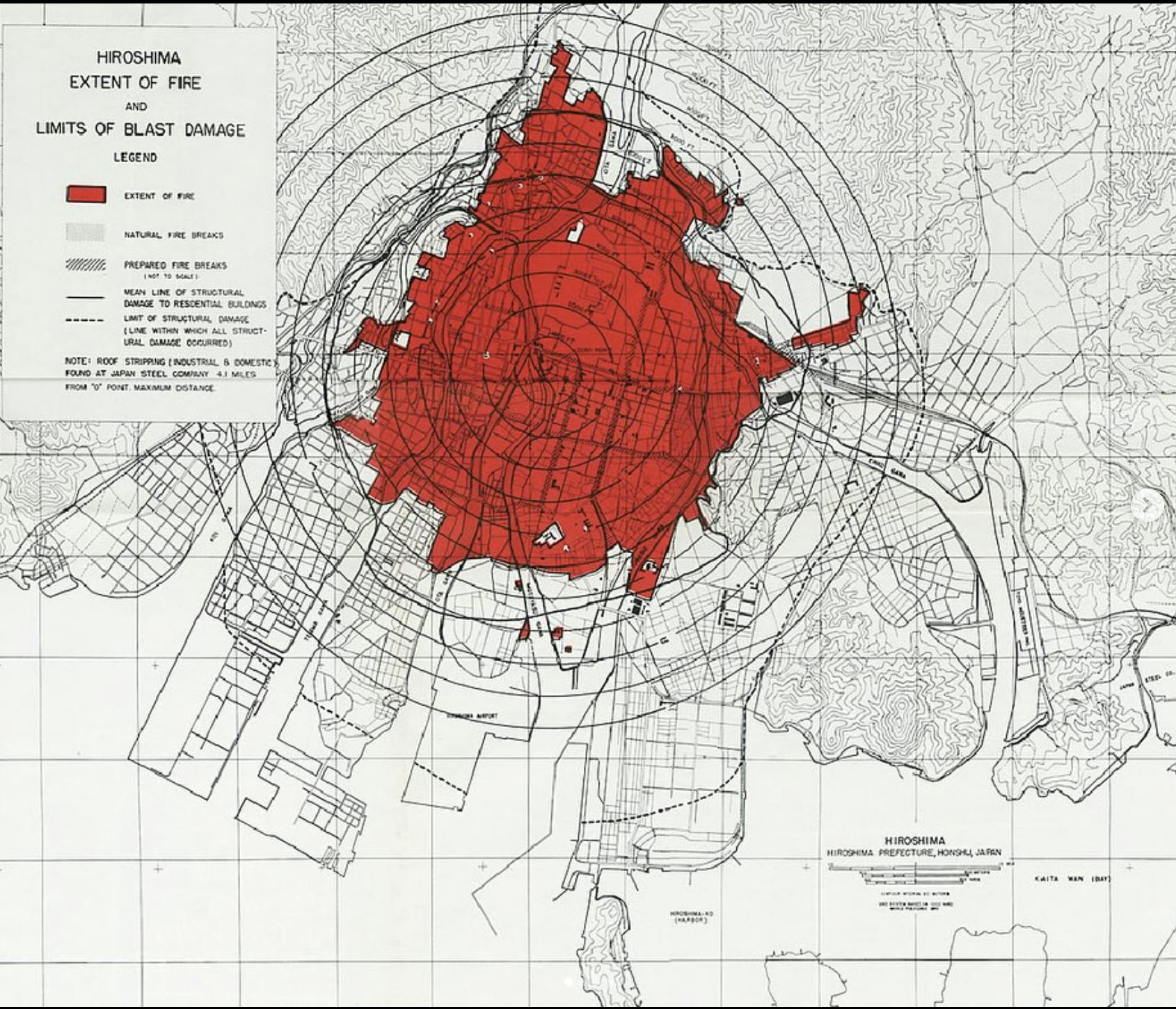 広島のいろんな被爆範囲を示した地図 - CAMPFIRE (キャンプファイヤー)