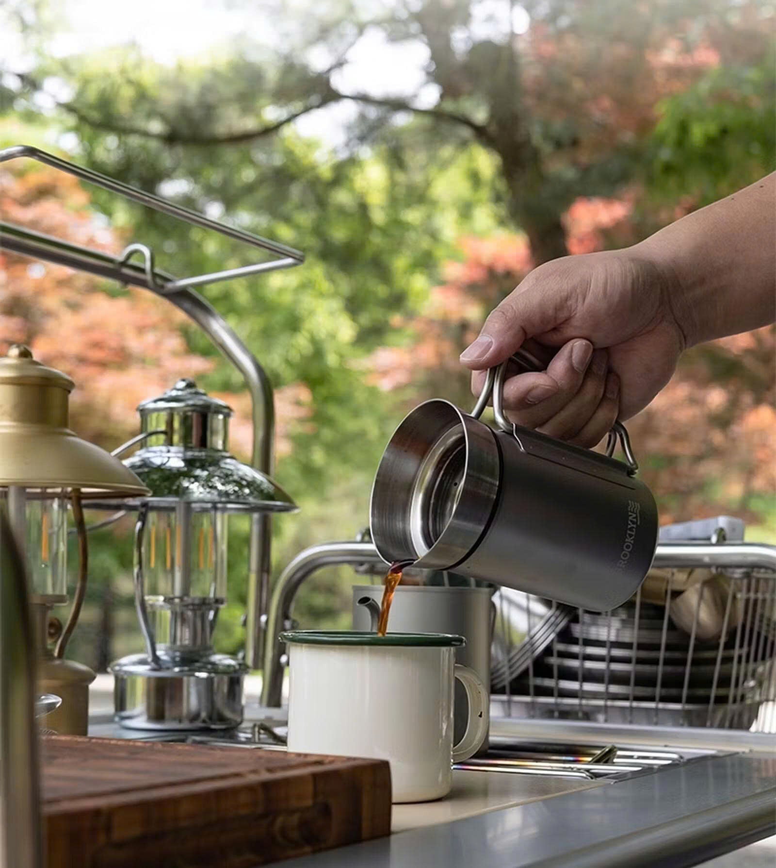 アウトドアでも自宅でも楽しめる本格コーヒー＆ティーセット