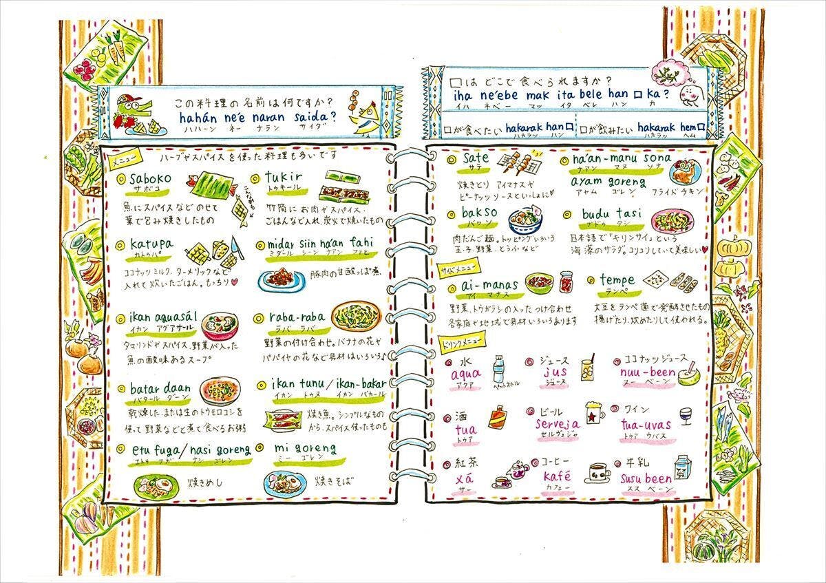 編集・佐藤の『指さし東ティモール制作日誌』① イラスト・文字は著者