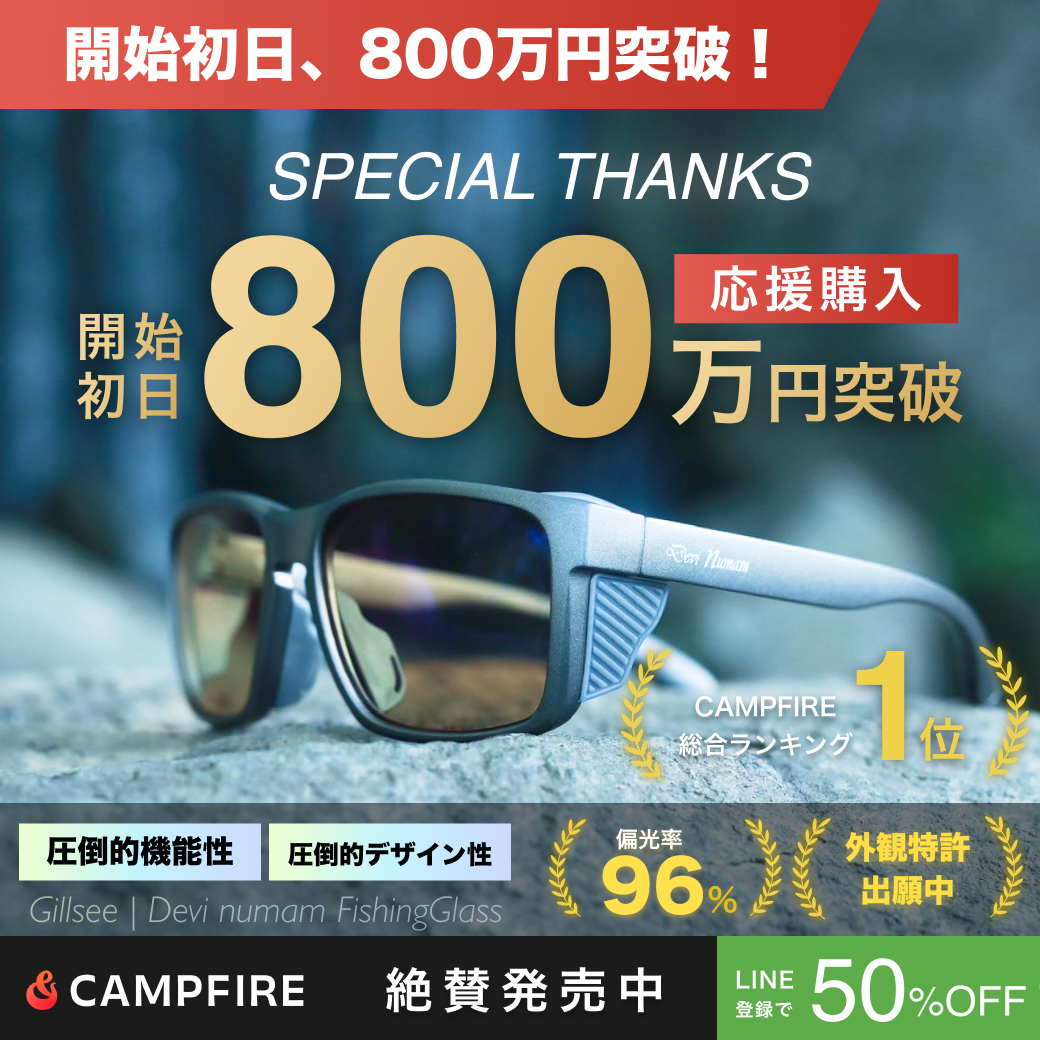 御礼】初日で応援購入額800万円を突破いたしました。 - CAMPFIRE