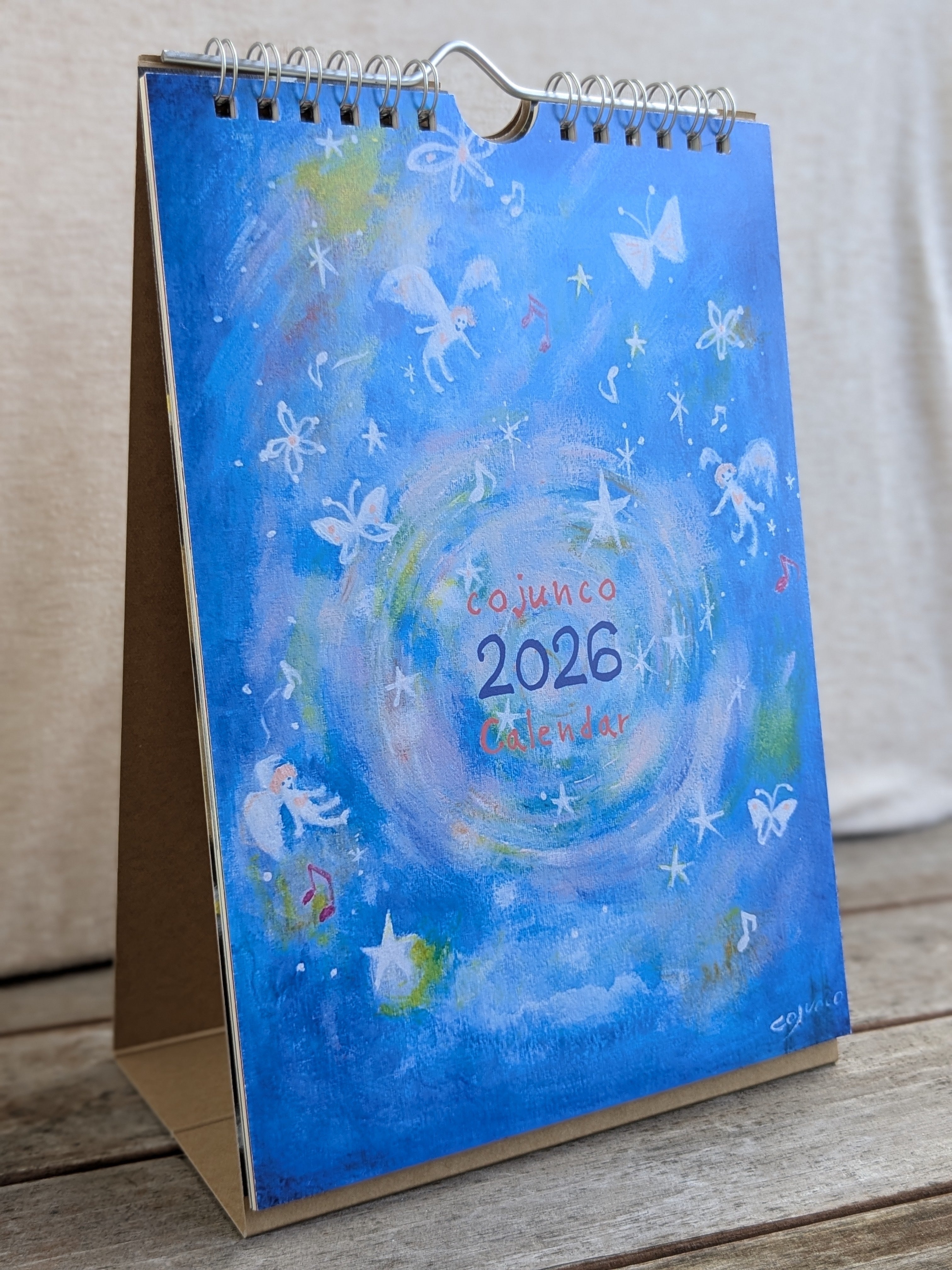 絵本の挿絵担当の画家 コジュンコさん 2026年の卓上カレンダーの数量