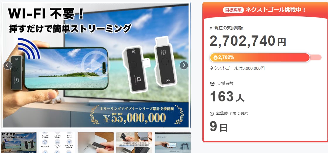 支援総額270万円達成できました！ - CAMPFIRE (キャンプファイヤー)