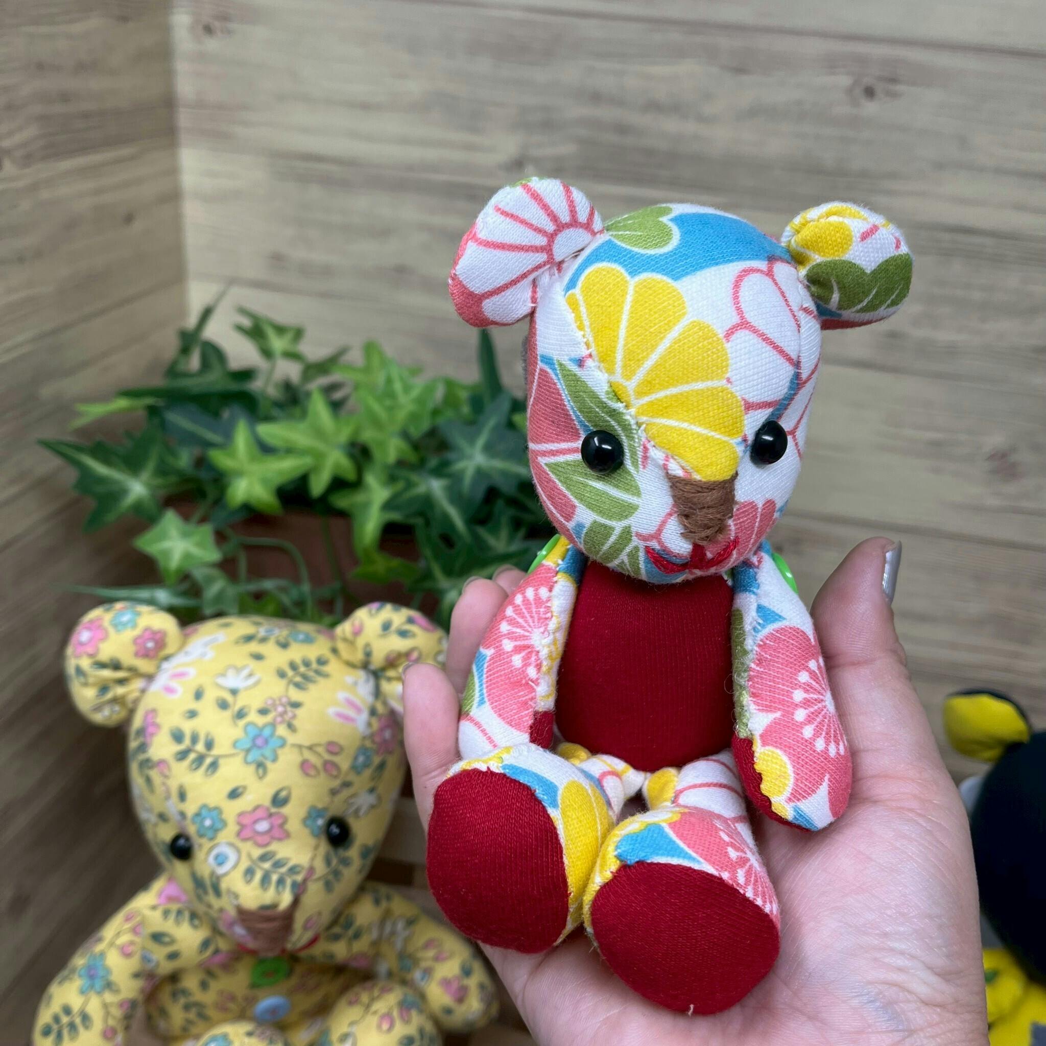 思い出テディベア（Sサイズ）の大きさのイメージです - CAMPFIRE