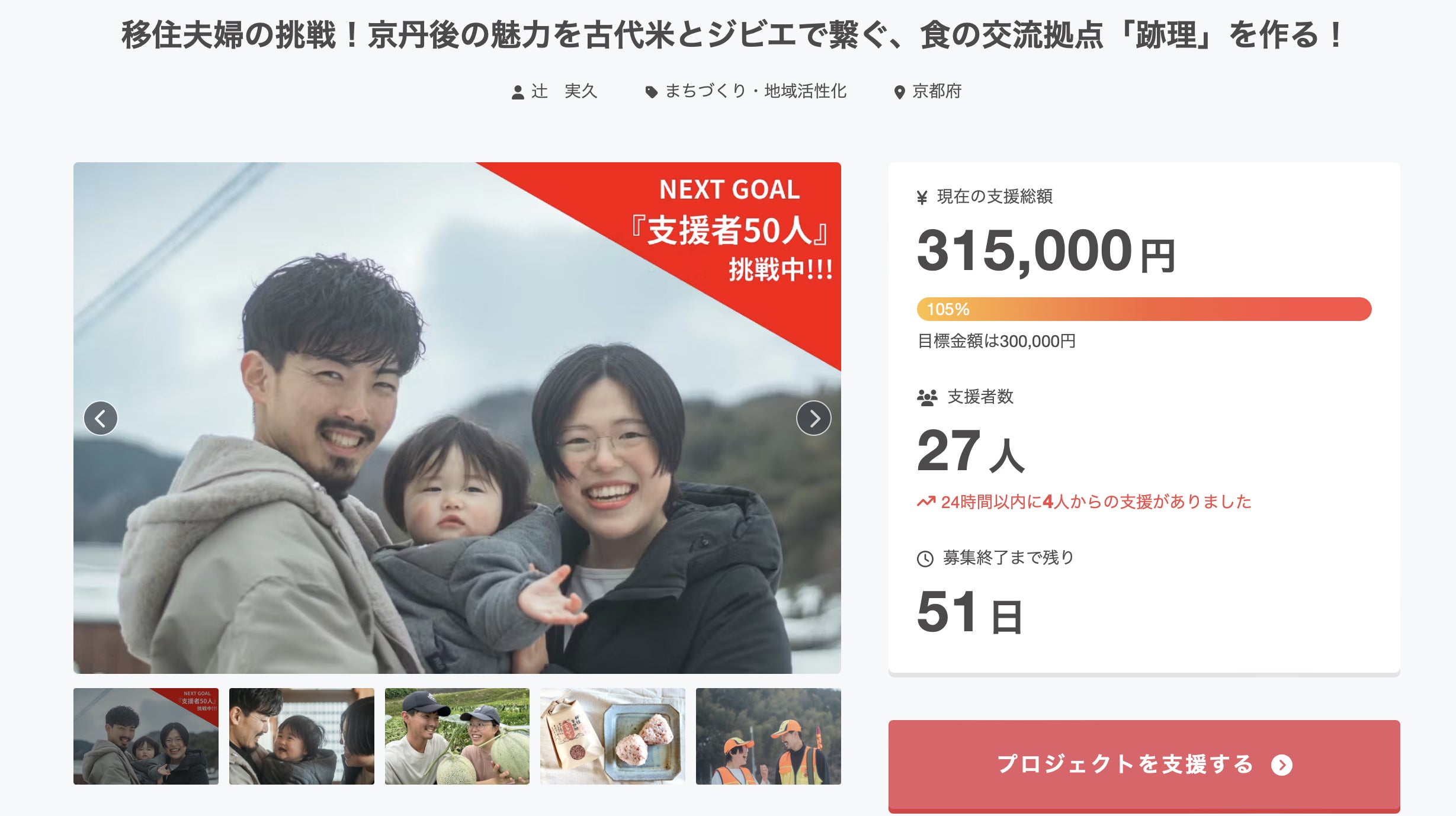 祝・目標達成！】開始わずか1週間で100%達成！心より感謝申し上げます