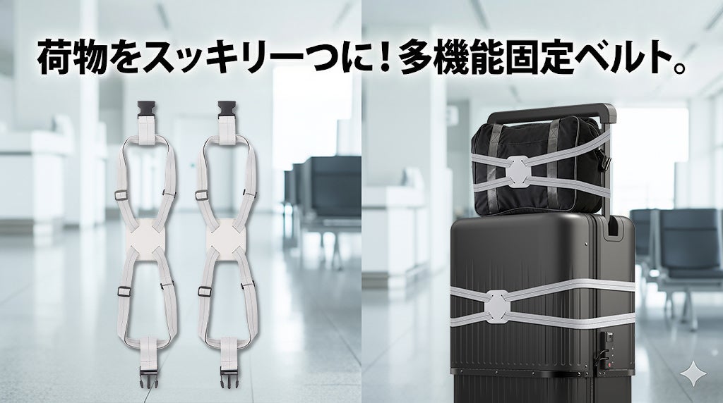 ベルロージィ 4種セット！残り3セットです！ 隠れた名品】「スーツケース上の荷物が落ちる問題」を解決！VELO専用