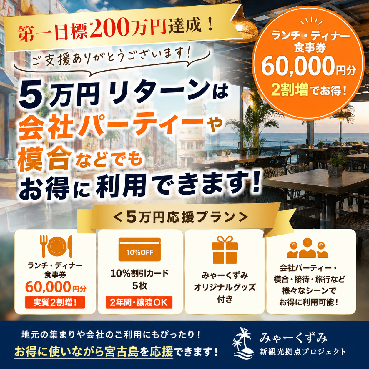 みやび様　リクエストのお品　フォロー割 活動報告】 5万円リターンは、会社パーティーや模合などでもお得にご