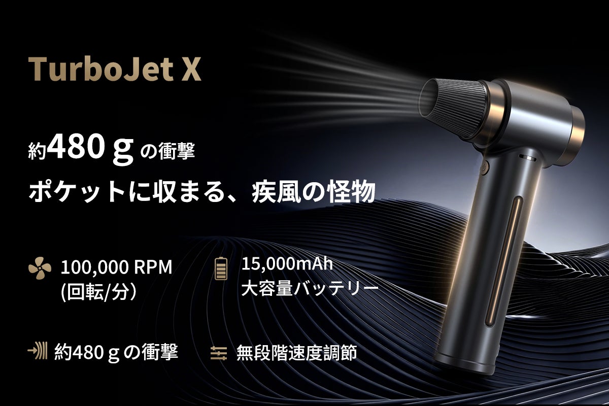 1台4役]持ち運べる嵐!!次世代エアガン【TurboJet X】：プロジェクト