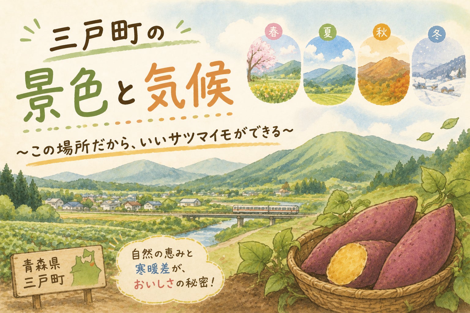 三戸町の景色と、サツマイモの話 - CAMPFIRE (キャンプファイヤー)