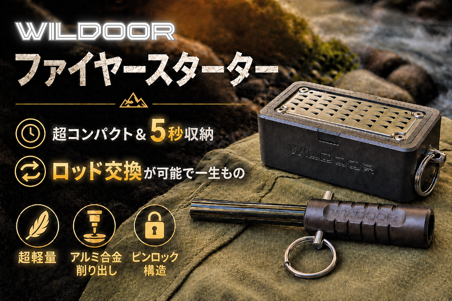 火の素メーカーに次ぐ「新型ファイヤースターター」の先行販売について