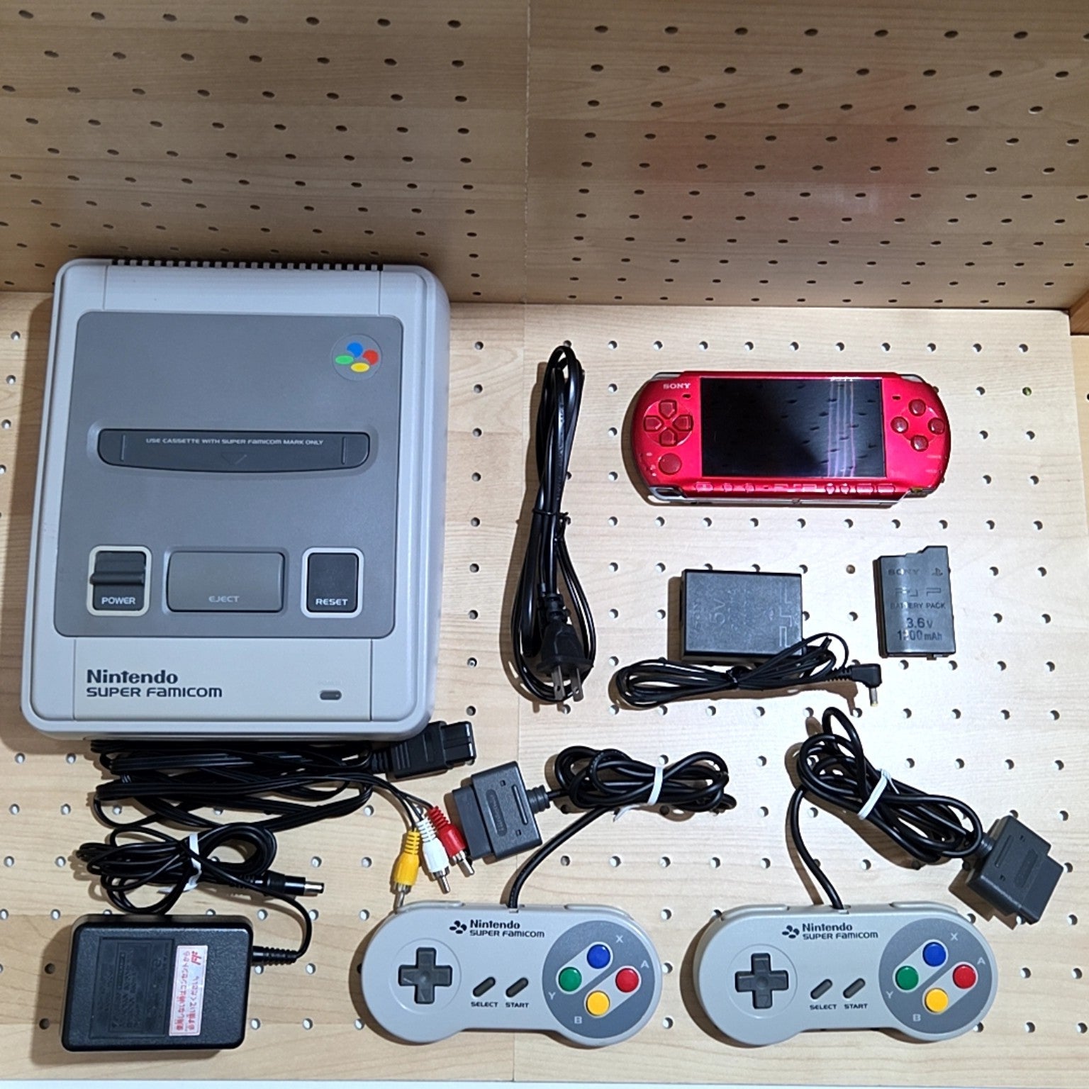 PSP・スーパーファミコン、全セットの点検・整備が完了しました