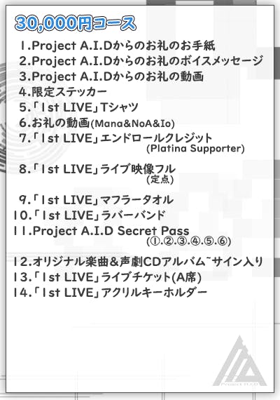 Project A.I.D】みんなと創る！1st Live＆アルバム制作 - CAMPFIRE