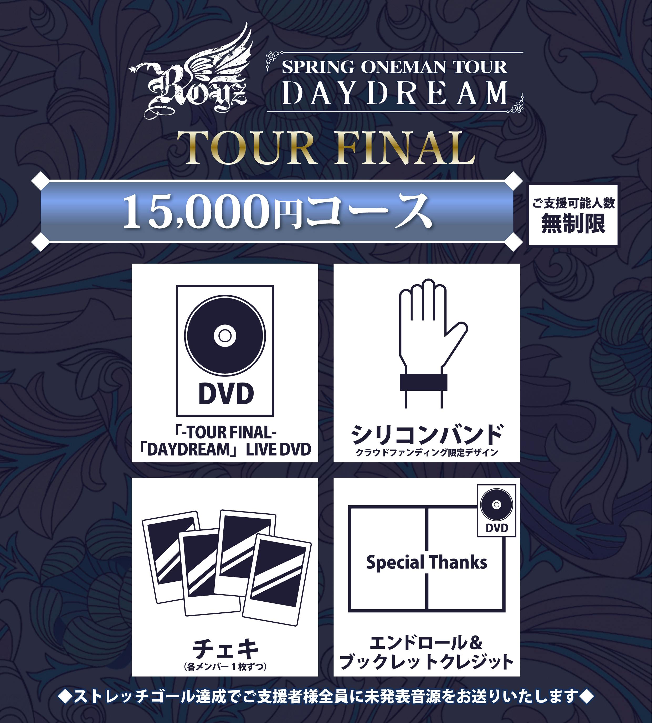 支援者一覧 - 【Royz】中止になったファイナル公演をDVD化して形