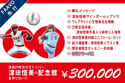 没後24年炎のストッパー・津田恒美の記念館を作りたい‼ - CAMPFIRE 没後24年炎のストッパー・津田恒美の記念館を作りたい‼ - CAMPFIRE