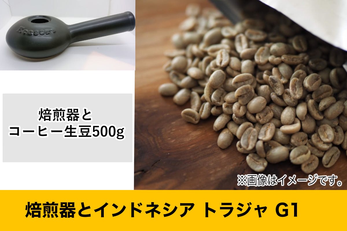 最高級のスーパー G1生豆 ５００ｇ】 トラジャ 【焙煎器とインドネシア - コーヒー