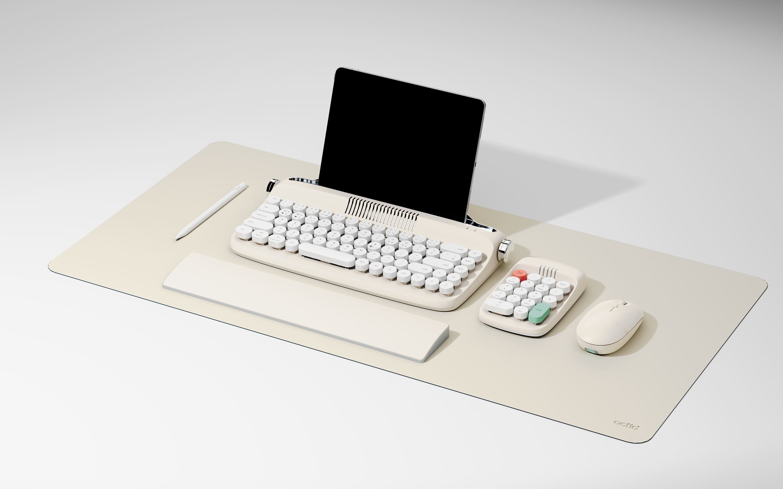 レトロタイプライター風 ワイヤレスキーボードホワイト｜Bluetooth対応 楽天市場】＼最大2000円OFF／タイプライター キーボード かわいい
