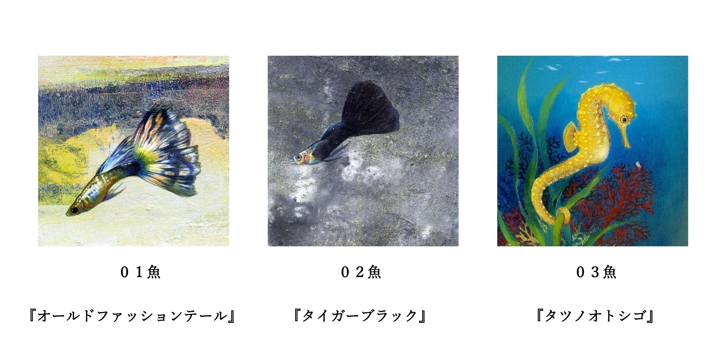 水族館魚類画図譜100彩の原画制作を完結させる（あと12種で100