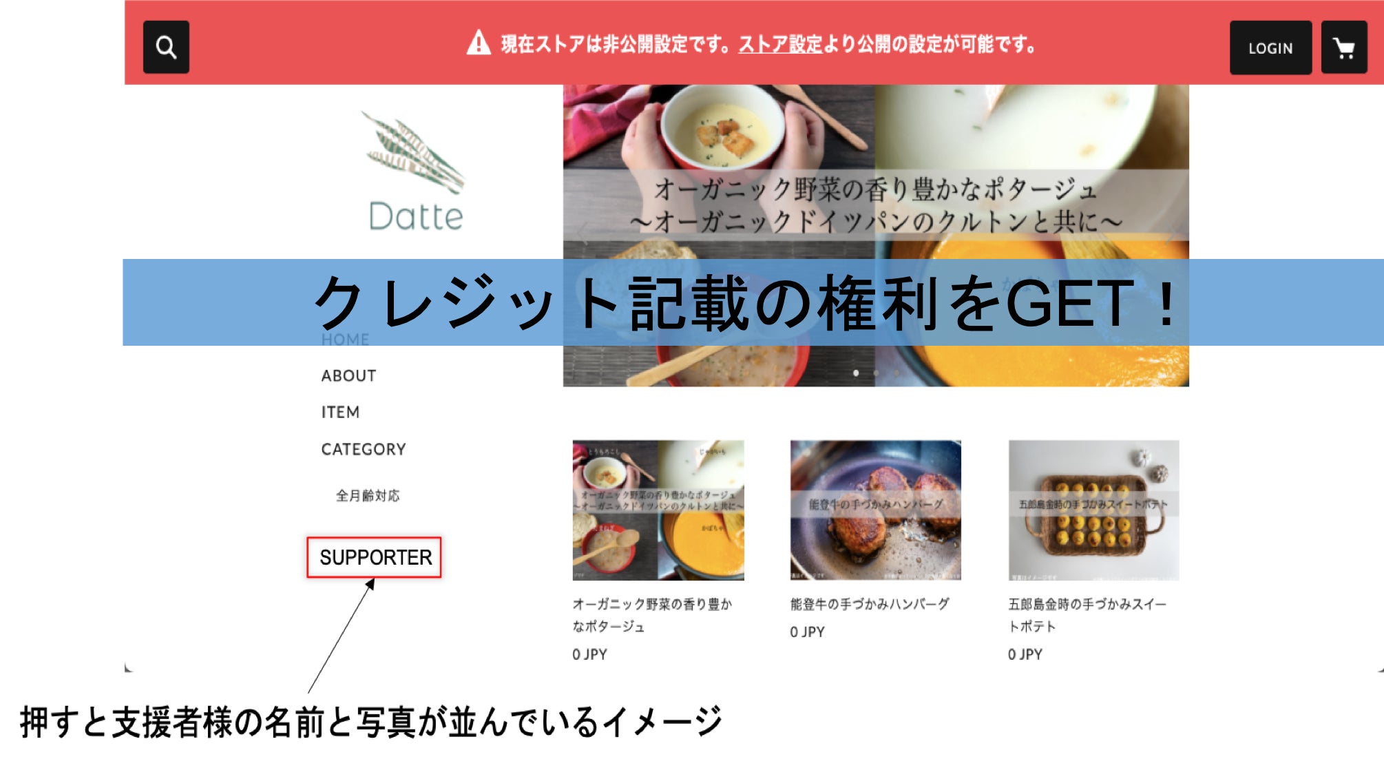 リターン画像
