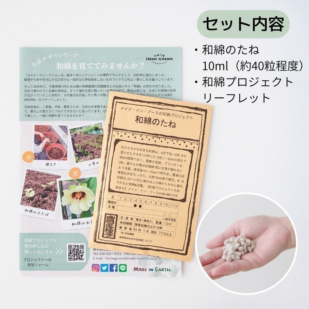 日本の綿を残したい！～栽培からモノづくり、使うことで和綿を次世代へ 