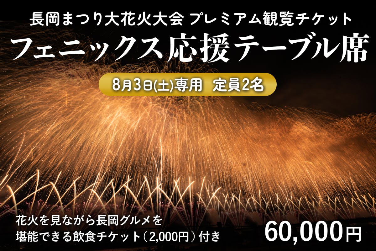 復興祈願花火フェニックス】長岡市内で協賛金募金活動スタート - CAMPFIRE (キャンプファイヤー)