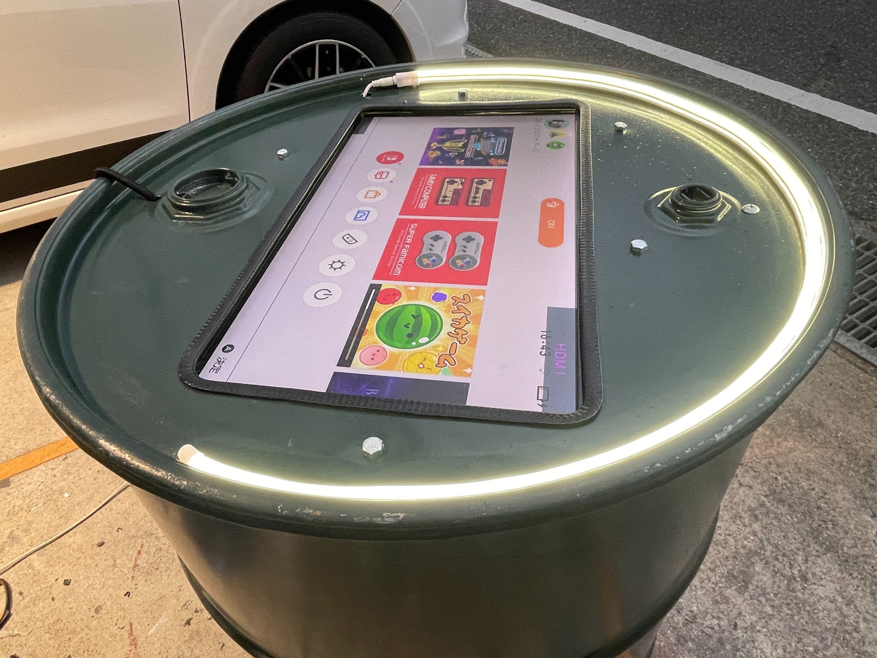 ドラム缶にモニターを合体!ECO＆新感覚DRUMONITAを増産出来る工場希望