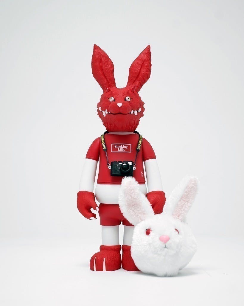 #FR2 × T9G コラボレーションフィギュア 赤白二体セット ソフビ人形