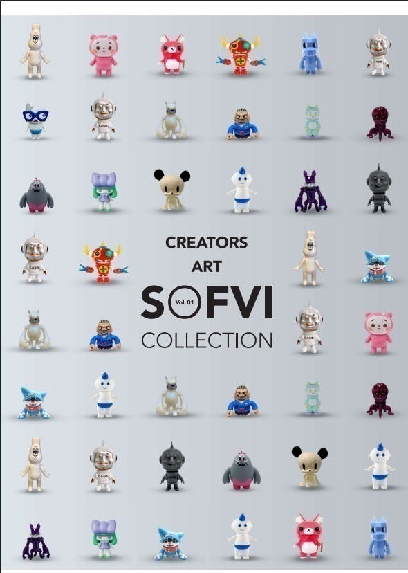 CREATORS SOFVI magazine Soft Vinyl PVC Figures to New